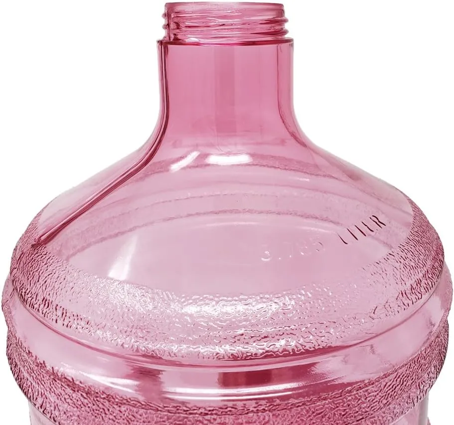 1 Gallon Leak-Proof BPA Free Reusable Plastic Drinking Water Big Mouth Bottle Jug Container with Holder Drinking Canteen