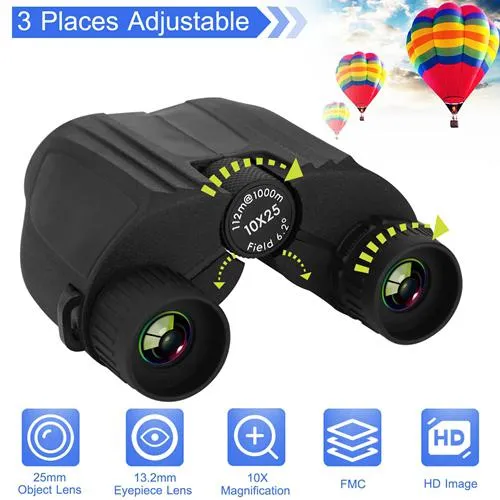 10X Zoom Binoculars with FMC Lens