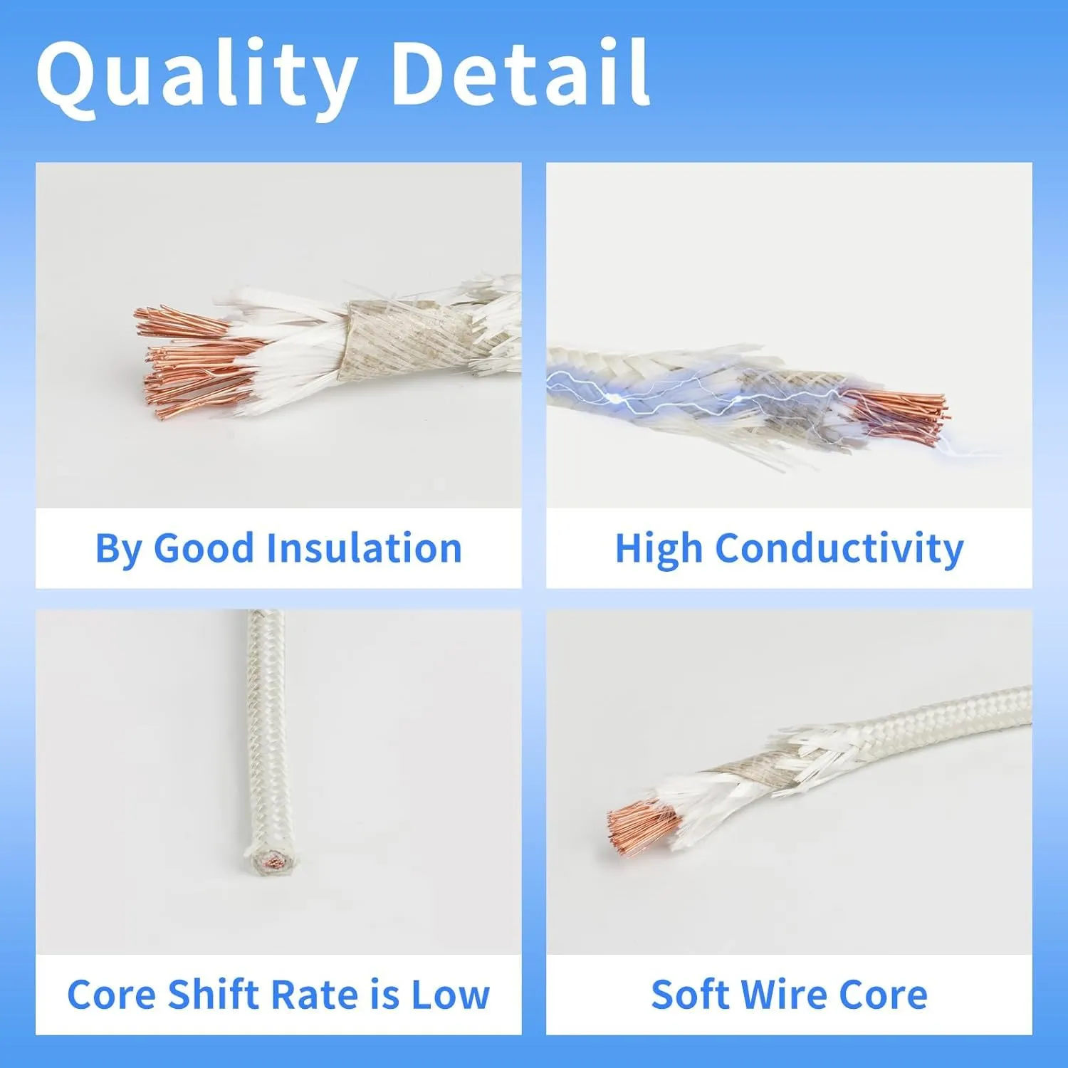 11 Gauge 3 Conductor High Temperature Wire 25Ft, -76-932 ℉ 11 AWG Mica Fiberglass 3 Core Copper Wire Insulated Heat Resistant High Temp Flexible Cable for Lamp Boiler Heater Kiln