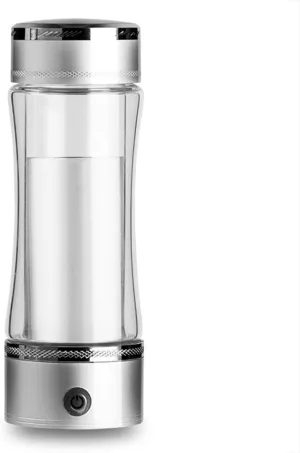 1200-1600PPB Hydrogen Water Bottle Generator, Anti Aging 350ml Large Capacity, SPE PEM Hydrogen Water Generator, Rechargeable Alkaline Bottle, Ionizer Bottle