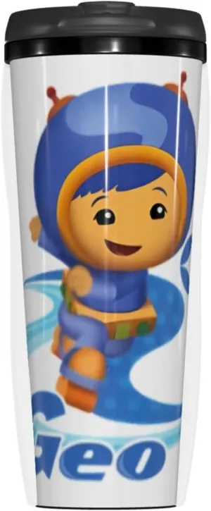 12OZ Coffee Mug Team Anime Umizoomi Double-Layer Insulated Tumbler Cup With Lid Novelty Water Bottle for Home Office Travel