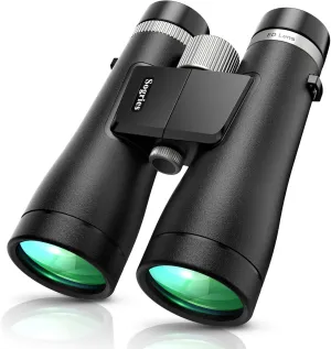 12x50 ED Binoculars for Adults-Professional Roof Prism,HD Optical System Non-Slip Grip, IPX7 Waterproof,High Power BAK4 Prism SMC Lens Binoculars for Bird Watching Travel