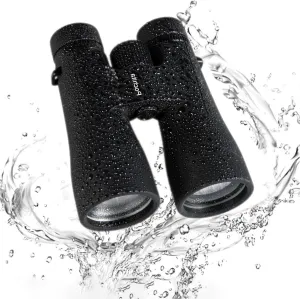 12x50 HD Binoculars for Adults - BAK4 Prism & FMC Lens, 22mm Large Eyepiece, IPX7 Waterproof with Carrying bag & Lens Covers, High-Power Compact Binoculars for Bird Watching, Hunting, Concerts, Travel