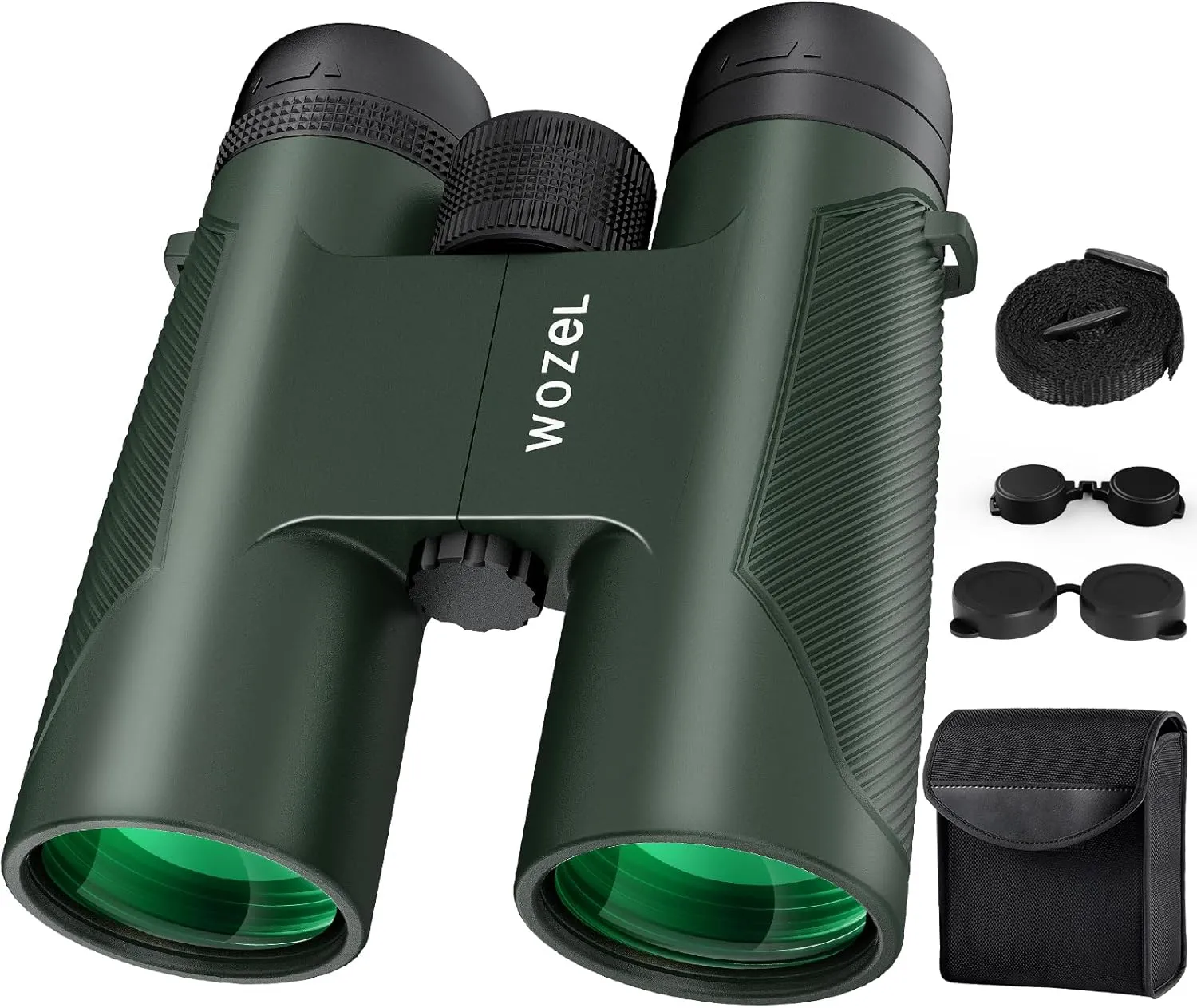 16x42 Binoculars for Adults High Powered - HD Clear Low Light Vision with Large Bright View - Powerful Binoculars for Brid Watching Hunting Travel Hiking Concerts - Green