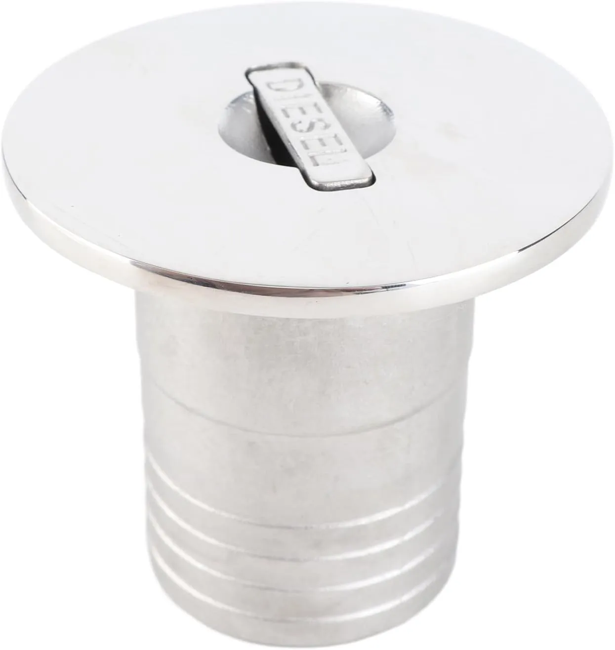 2 Inch Boat Deck Fuel Gas Filler, Deck Filler Marine Hardware, with Cap, Fill Gas Fuel, 316 Stainless Steel, for Boats, Yachts, Caravans, Trailers, Camping Cars, RVs