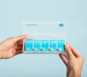 2-Pack Contact Lens Case Organizer | Holds 20 Lenses Each | Portable Storage Box for Contacts | Fits All Brands