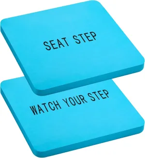2 Pcs Waterproof Seat Step Mat Boat Cushions Non Slip Boat Helm Mat Prevent Tears Upholstery for Marine Ship