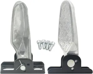 2 Pieces Bike Rear Pedals Foot Plates Pedals Universal Easy Installation Anti Slip Folding Bike Pegs for BMX Replacement