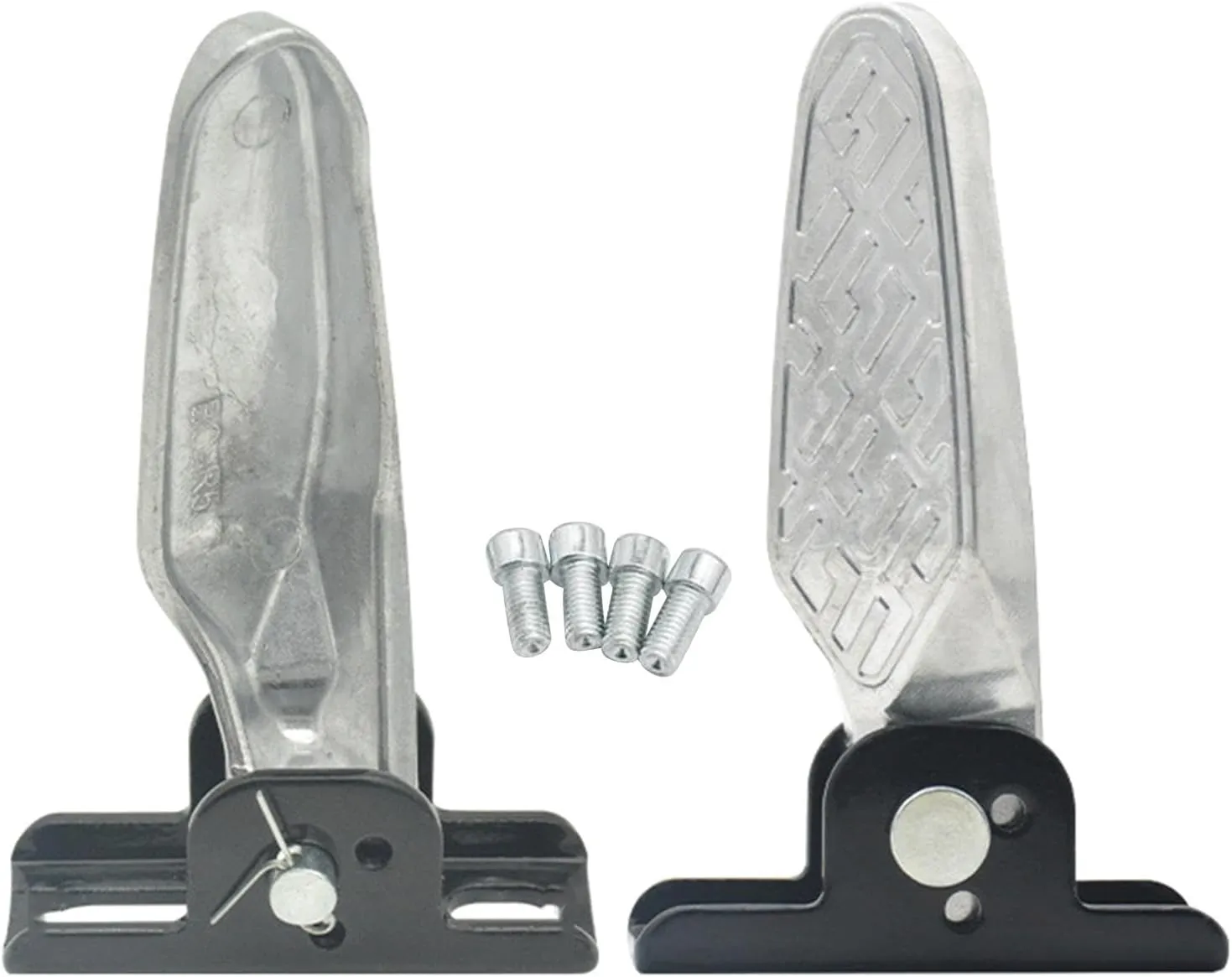 2 Pieces Bike Rear Pedals Foot Plates Pedals Universal Easy Installation Anti Slip Folding Bike Pegs for BMX Replacement