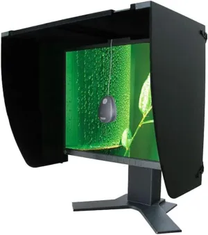 27-inch Display Monitor Hood Sunshade, Screen Sun Visor Adjustable Monitor Hood, All-Sides Coverage Sun Shade for Dell HP Viewsonic Philips Samsung Lenovo ASUS LG EIZO NEC ACER