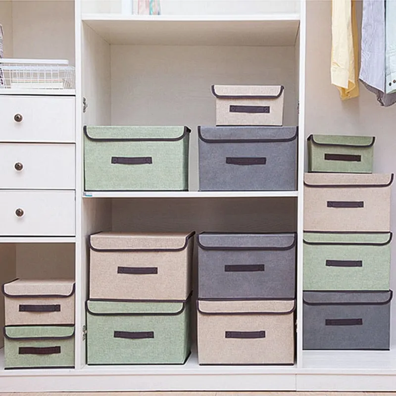 2Pcs Fabric Storage Bins & Storage Box
