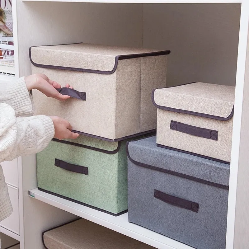 2Pcs Fabric Storage Bins & Storage Box