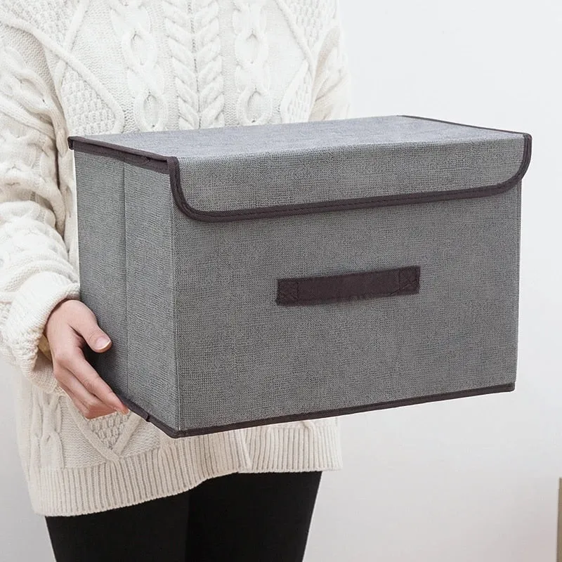 2Pcs Fabric Storage Bins & Storage Box