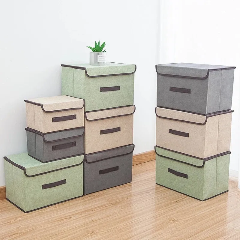 2Pcs Fabric Storage Bins & Storage Box