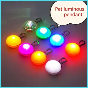 3-Piece LED Dog Collar Charms - Flashing Safety Lights