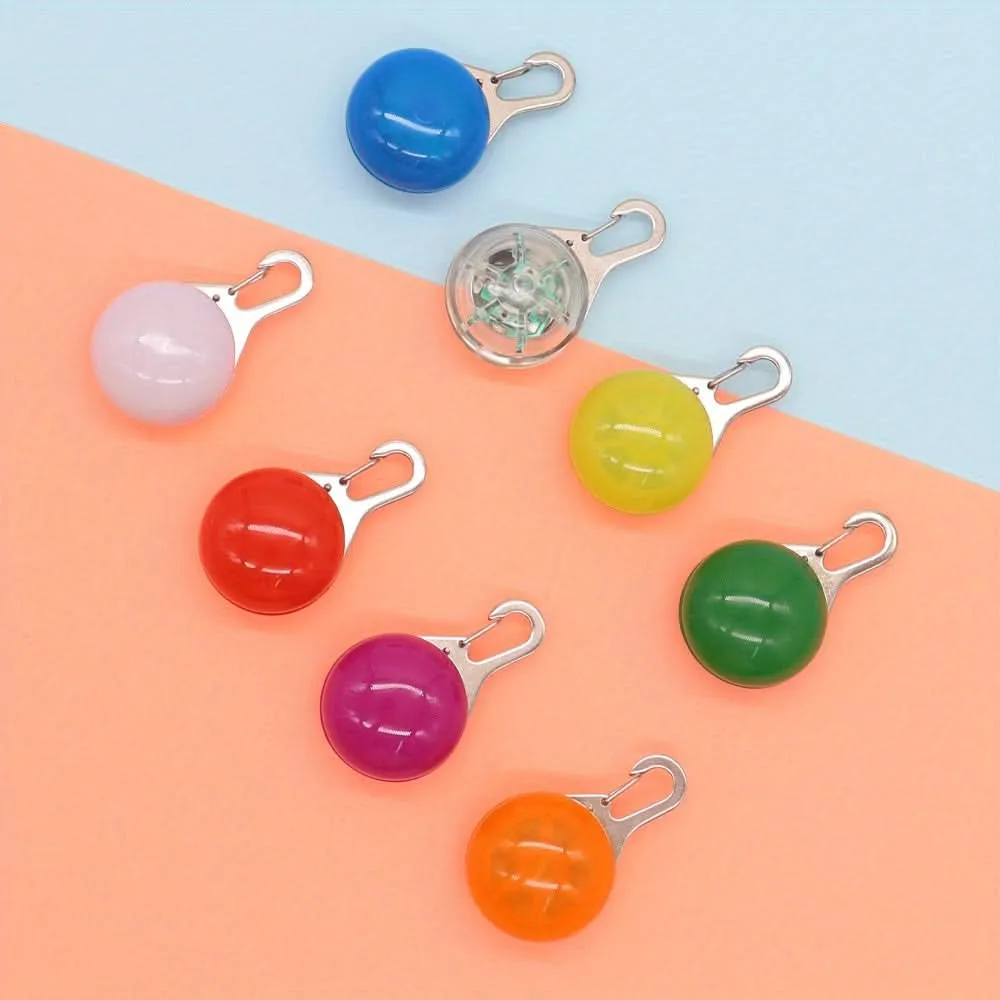 3-Piece LED Dog Collar Charms - Flashing Safety Lights