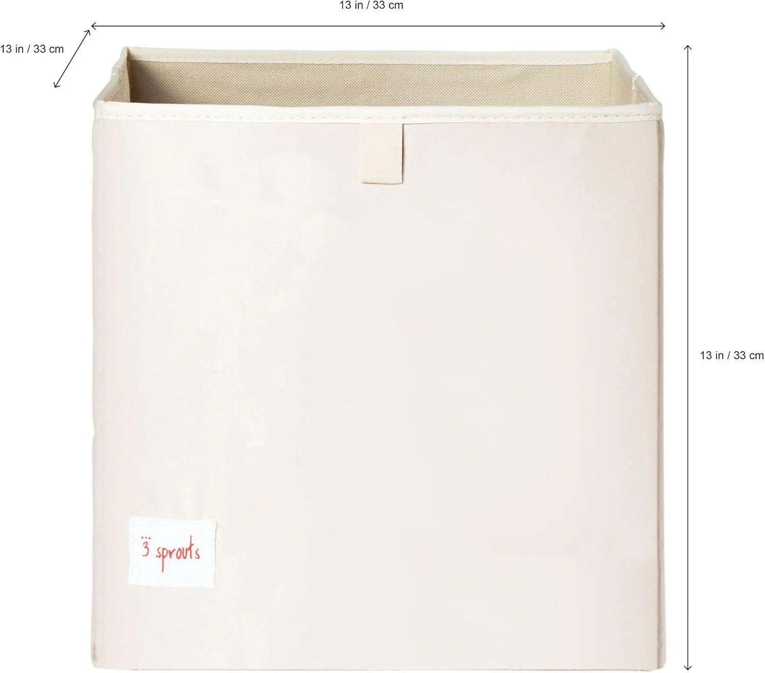 3 Sprouts Toy Storage Organizer: Toy Box Cube Organizer for Playroom, Nursery - Foldable Storage Bin - Kangaroo