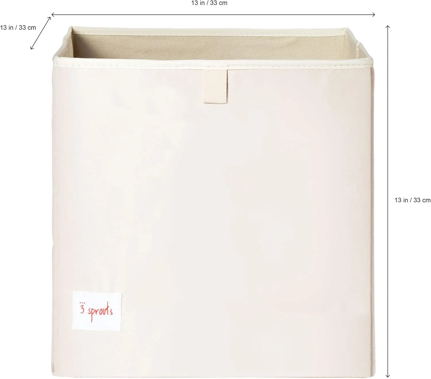 3 Sprouts Toy Storage Organizer: Toy Box Cube Organizer for Playroom, Nursery - Foldable Storage Bin - Llama