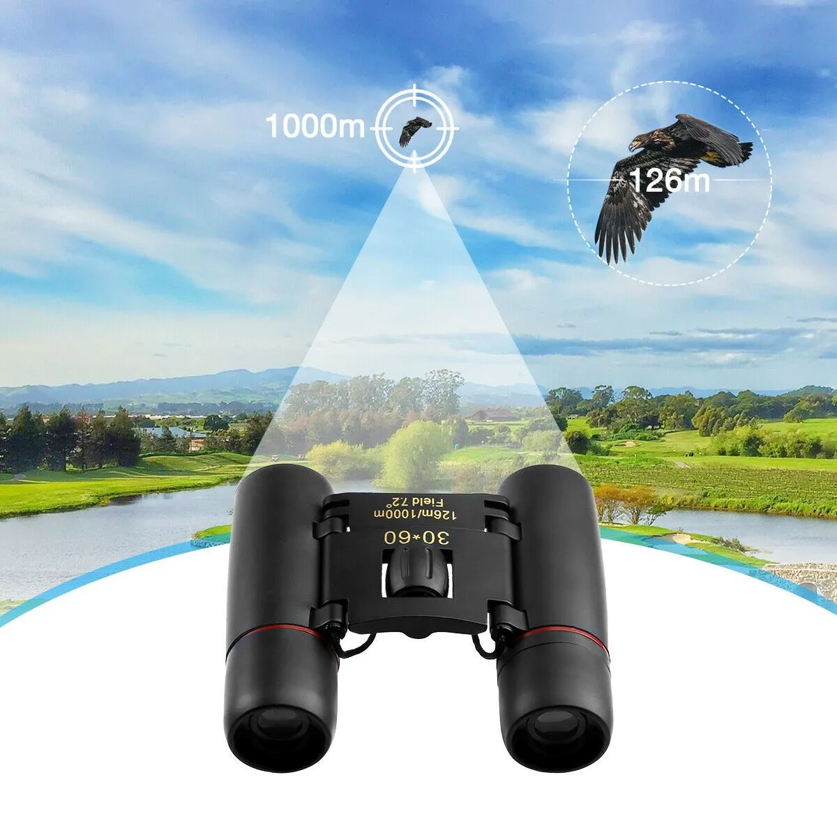 30x60 Portable Outdoor Binoculars