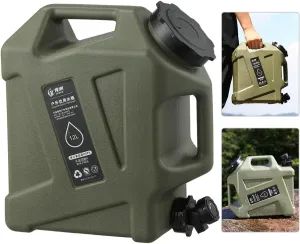 3.2 Gallon(12L) Water Containers With Spigot, Camping Water Tank No Leakage Portable Water Jug, Multifunction Emergency Water Storage Container For Outdoor Hiking Camping Picnic Supplies