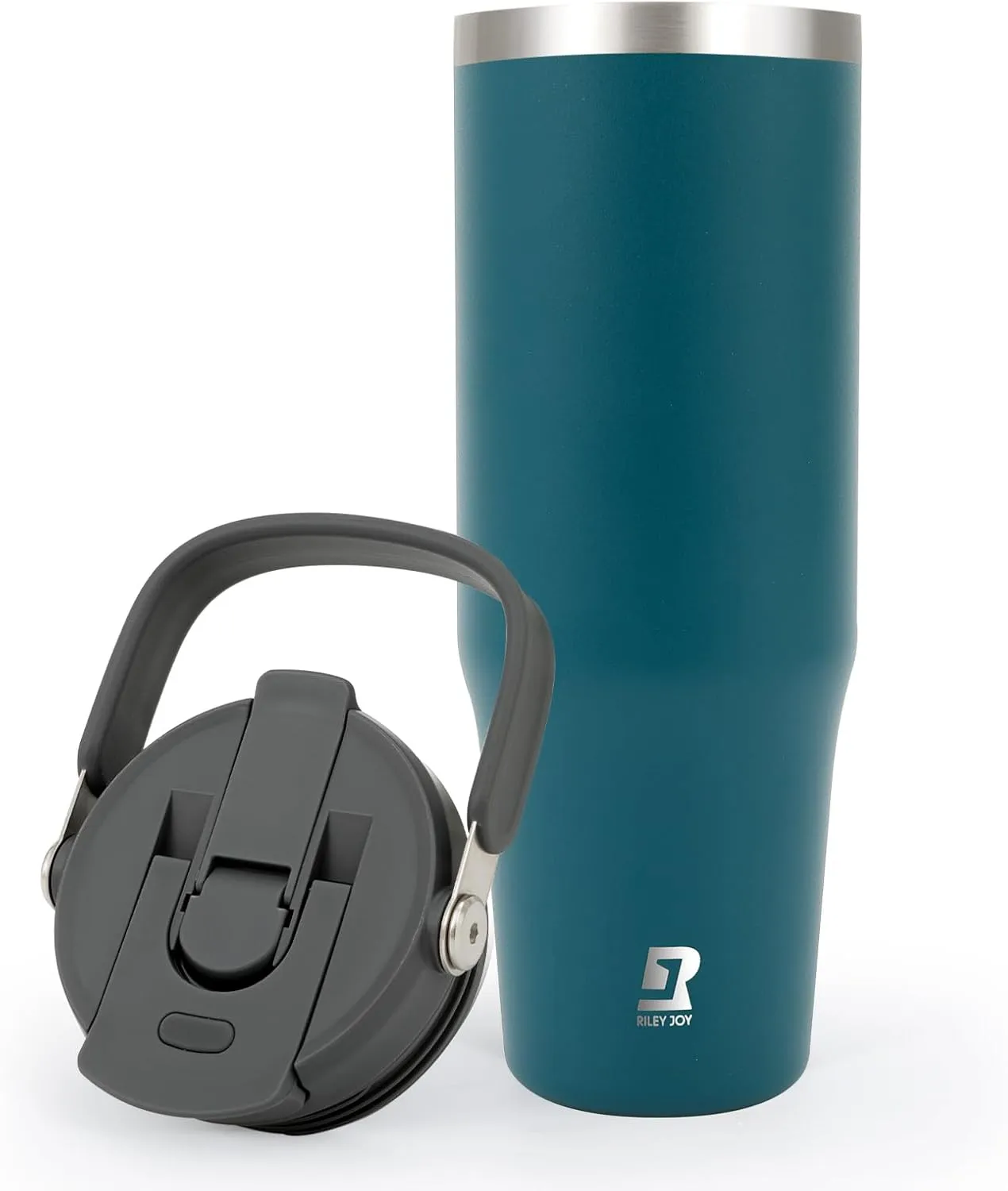 32 oz 2.0 Stainless Steel Tumbler with Leak-Proof Lid and Straw, Double-Wall Vacuum Insulated Travel Mug for Coffee, Iced Tea, or Water - Ideal for Commutes and Outdoor