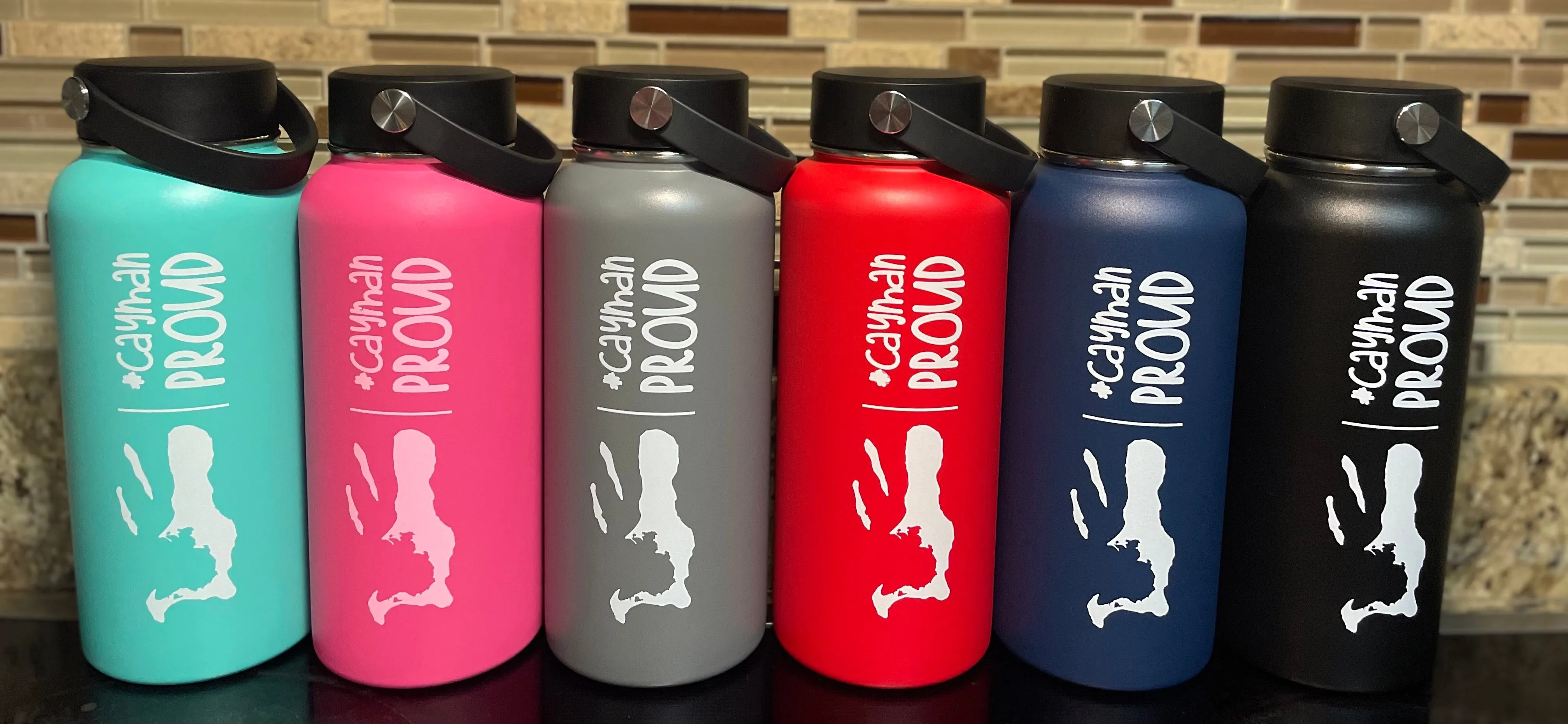 32oz Insulated Water Bottle - Red