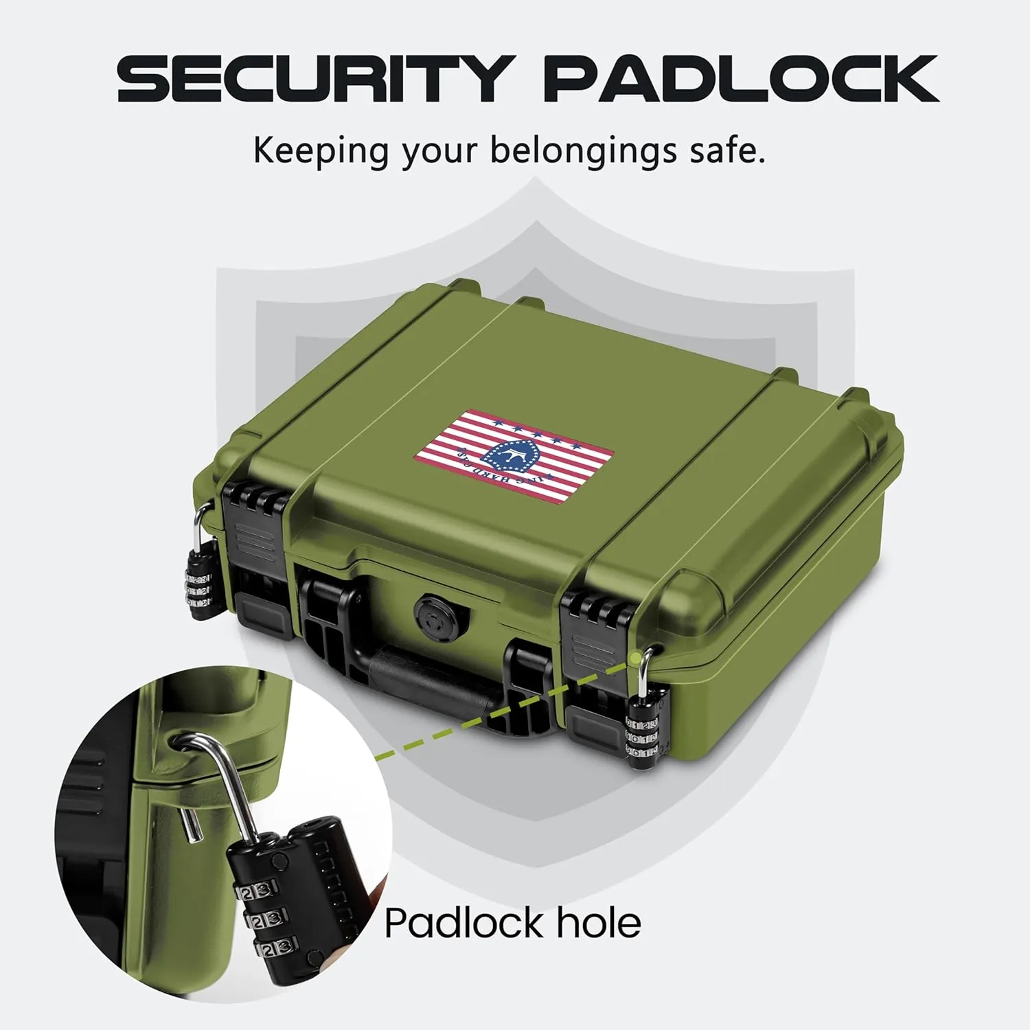 350 Round Ammo Locking Storage Case - Travel Safe/Mil Spec/Waterproof Ammo Box - for 9x19mm Parabellum/9mm Luger, 380ACP, 38 S&W, 356 TS&W,7.63mm Mannlicher,8mm Steyr..