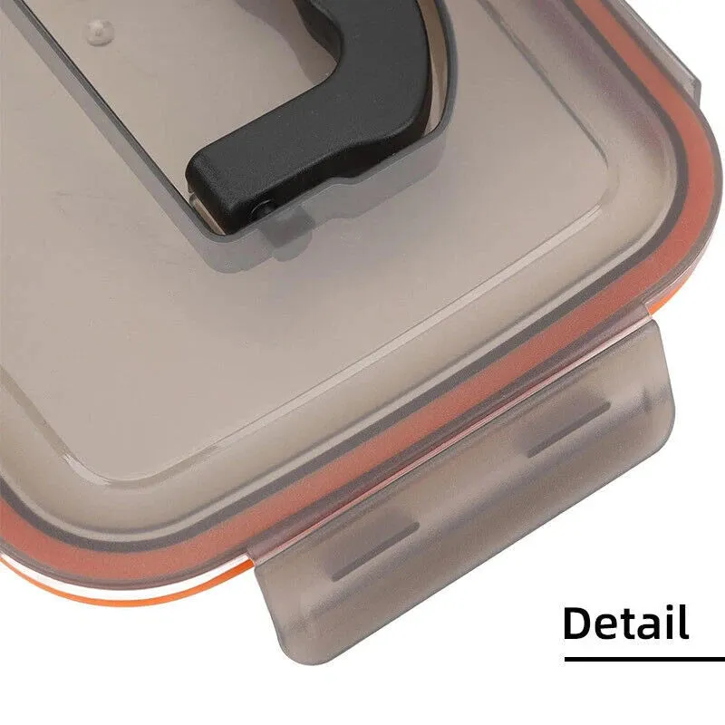3500ml Food Storage Meal Prep Crisper Container Stainless Steel Lunch Box