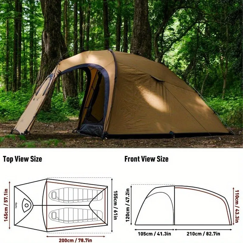 4 Season  2 Person Waterproof Tent with Chimney Jack