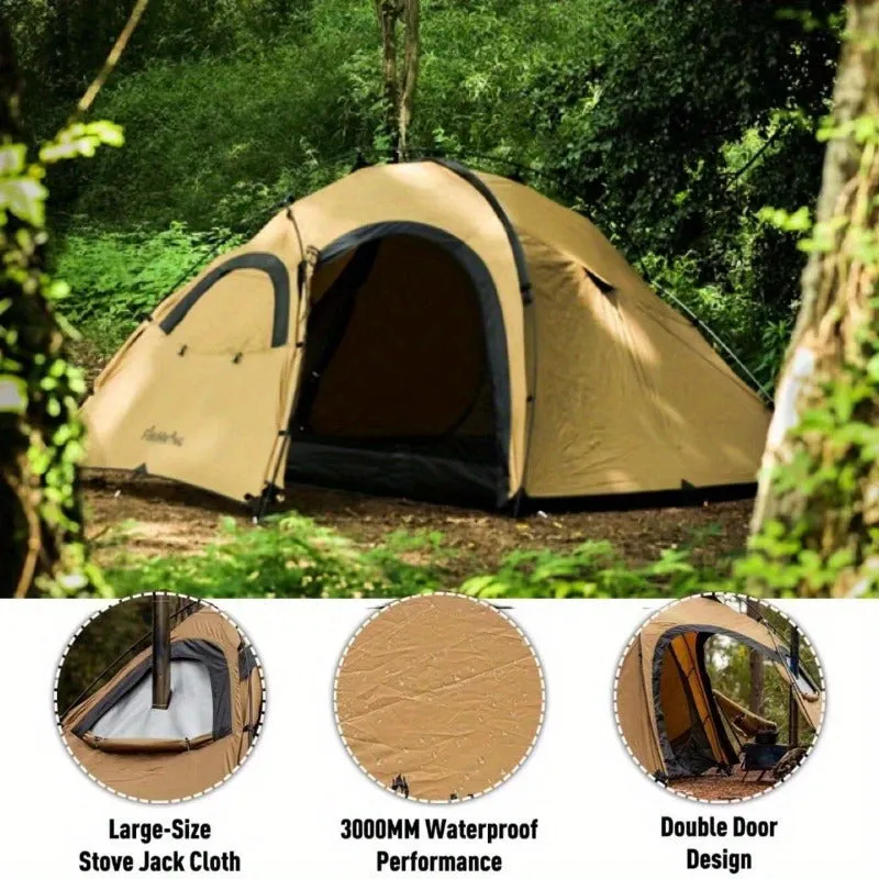 4 Season  2 Person Waterproof Tent with Chimney Jack