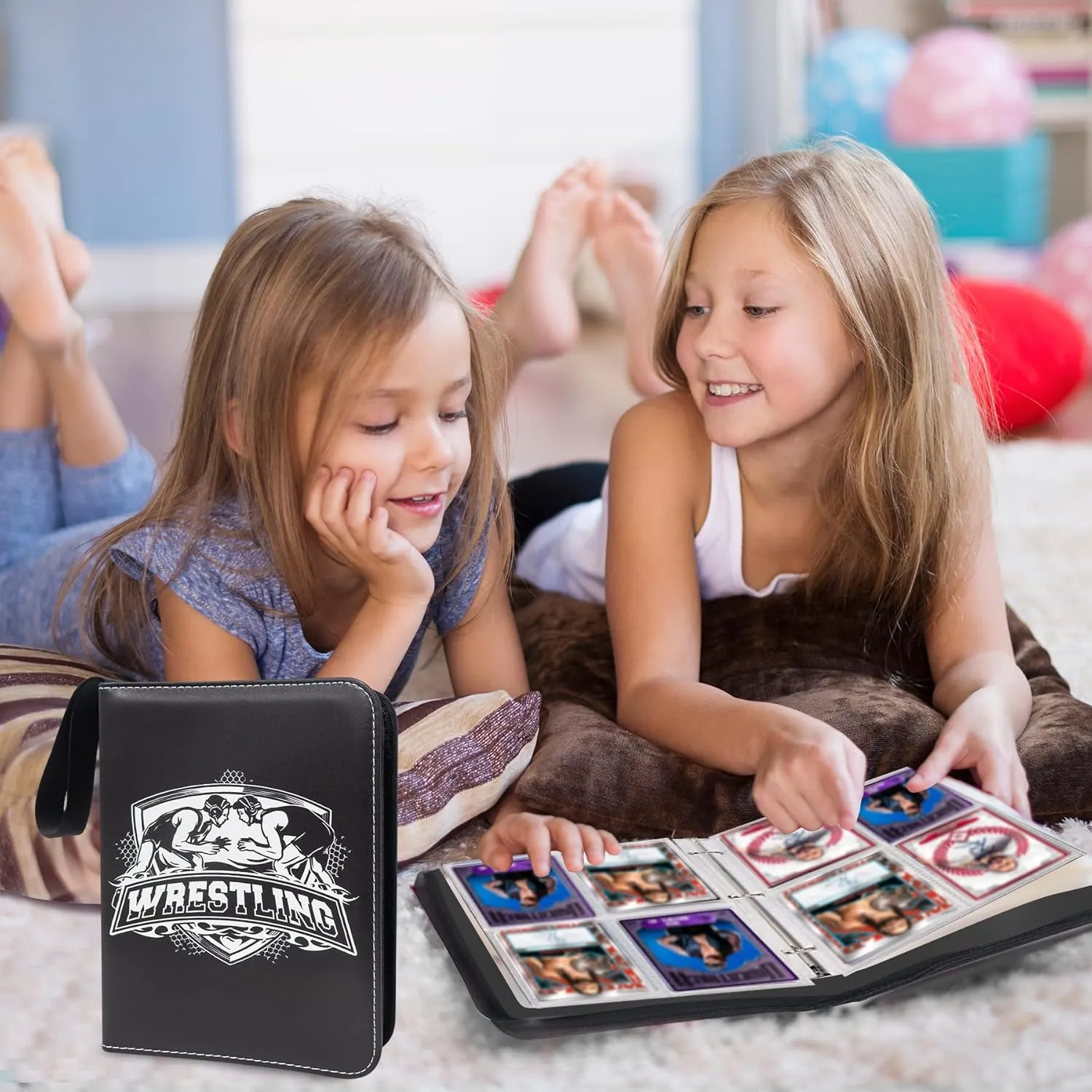 480 Pockets Wrestling Card Binder for WWE Trading Cards 2024-2025,Portable Waterproof Storage Bag with Removable Sleeves for Sports WWE UFC Cards Collectors