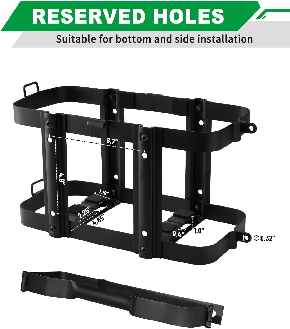 5 Gallon Water Storage Containers Holder Mount - Only Fit for Scepter Water Container and Fuel Can 20L - Lockable Mounting Bracket for Camping, RV, and Overlanding