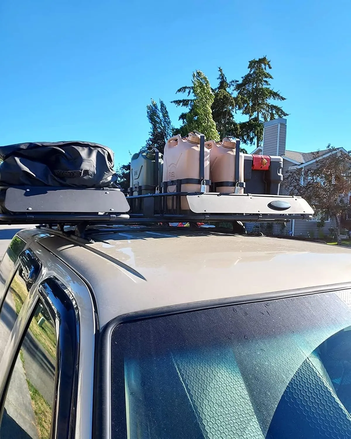 5 Gallon Water Storage Containers Holder Mount - Only Fit for Scepter Water Container and Fuel Can 20L - Lockable Mounting Bracket for Camping, RV, and Overlanding