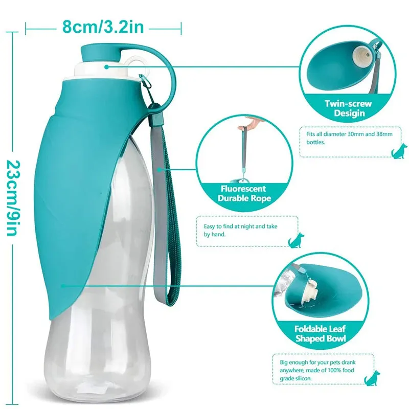 580ml Portable Dog Water Bottle