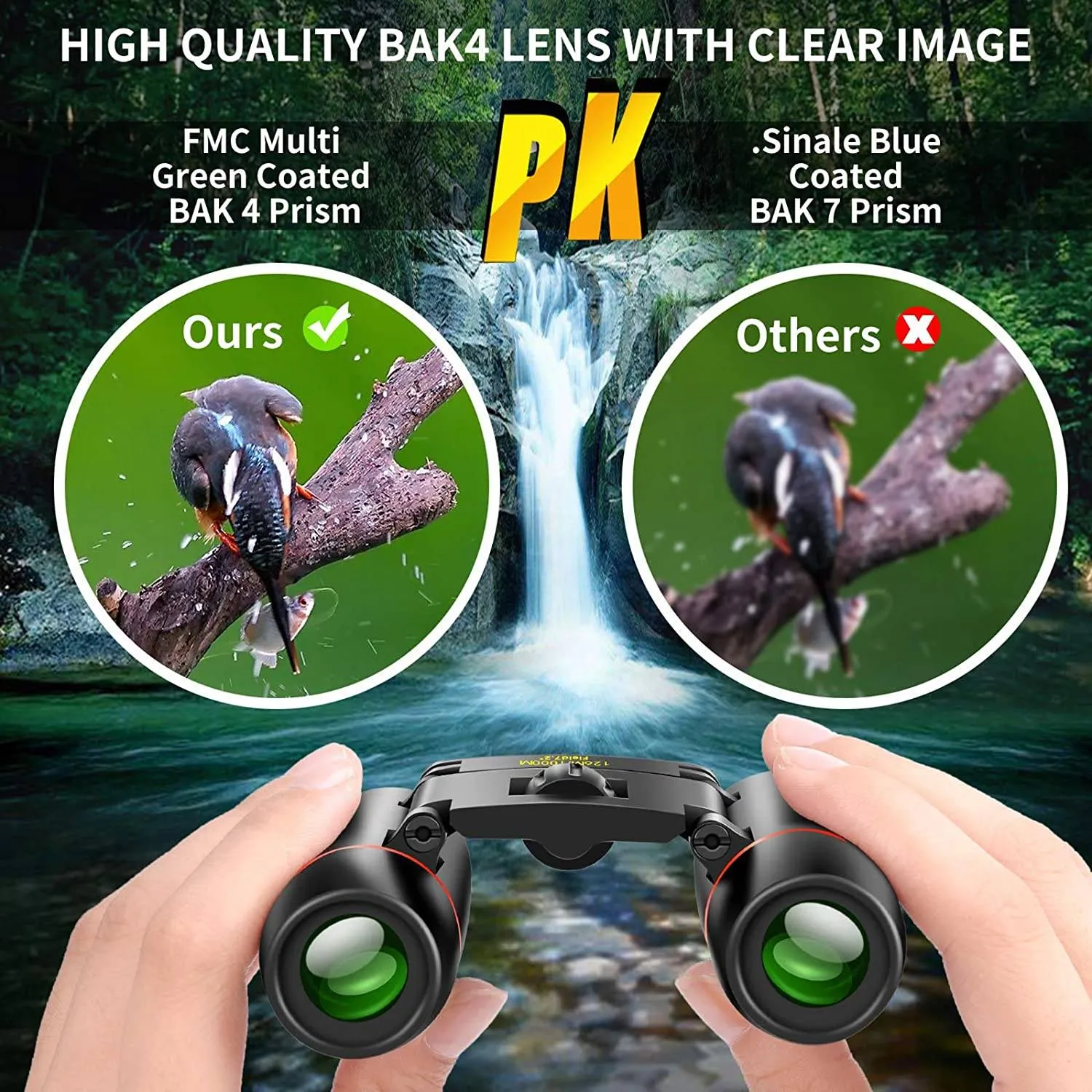 8 x 21 Small Pocket Binoculars Compact