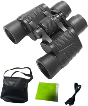 8X Mini Binoculars Compact Lightweight Portable for Camping Travel Bird Watching Theater High Definition Clear View