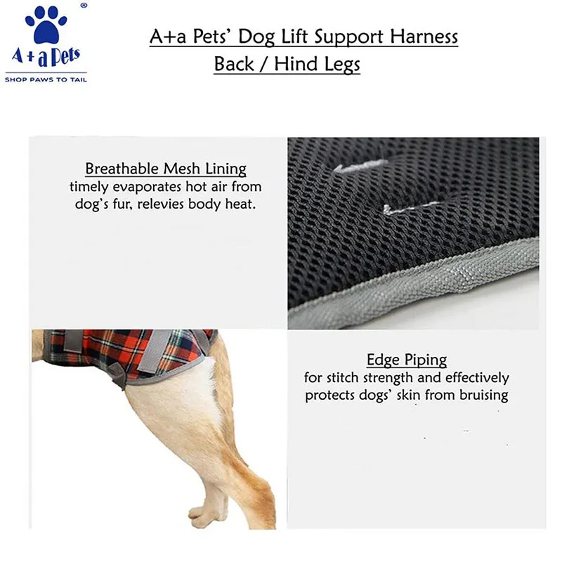A a Pets' Dog Lift Support Harness for Hind / Back Legs