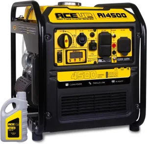 Aceup Energy 4500 Watt Inverter Generator 223CC, Gas Powered Generator for Home Use, Camping, EPA Compliant