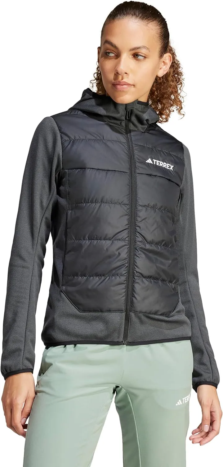 adidas Women's Terrex Multi Hybrid Insulated Hiking Hooded Jacket