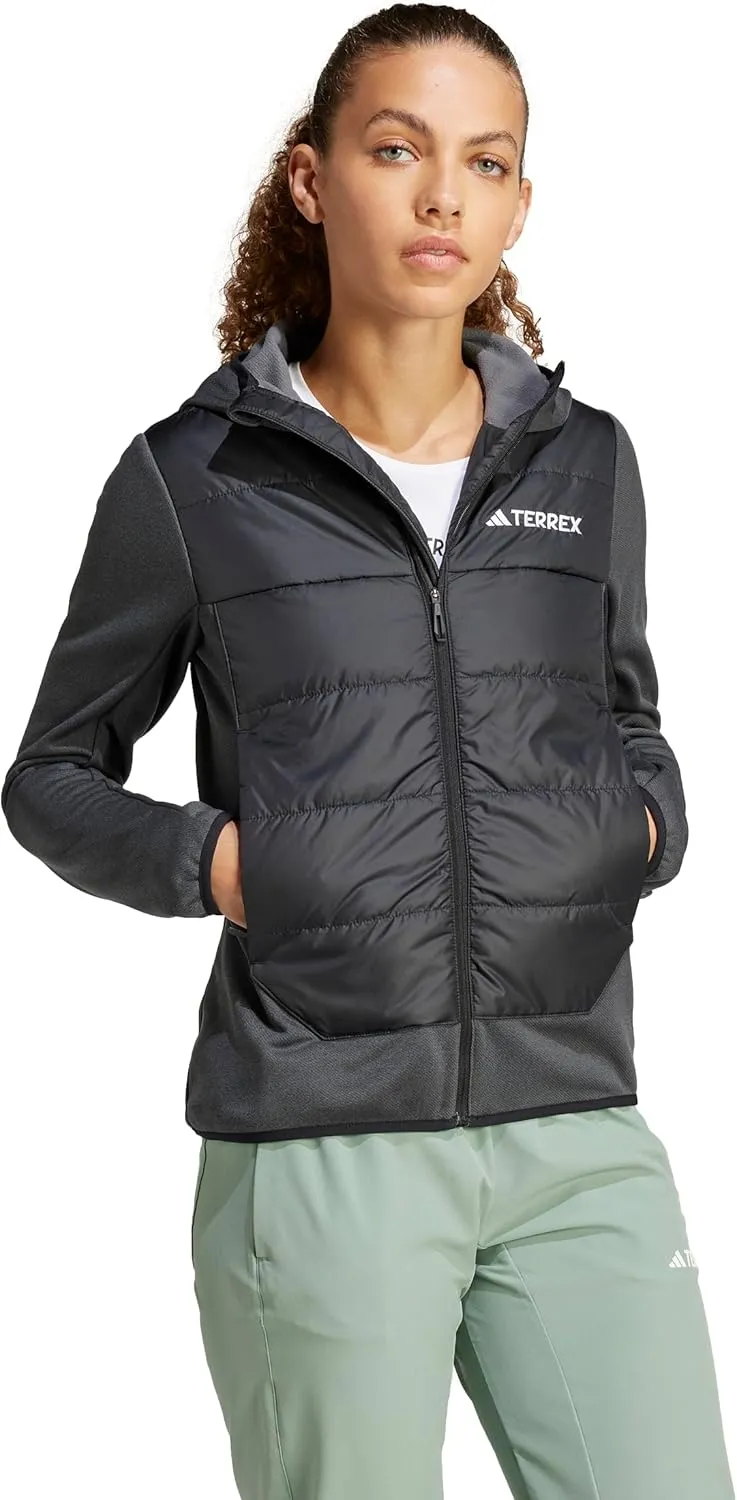 adidas Women's Terrex Multi Hybrid Insulated Hiking Hooded Jacket
