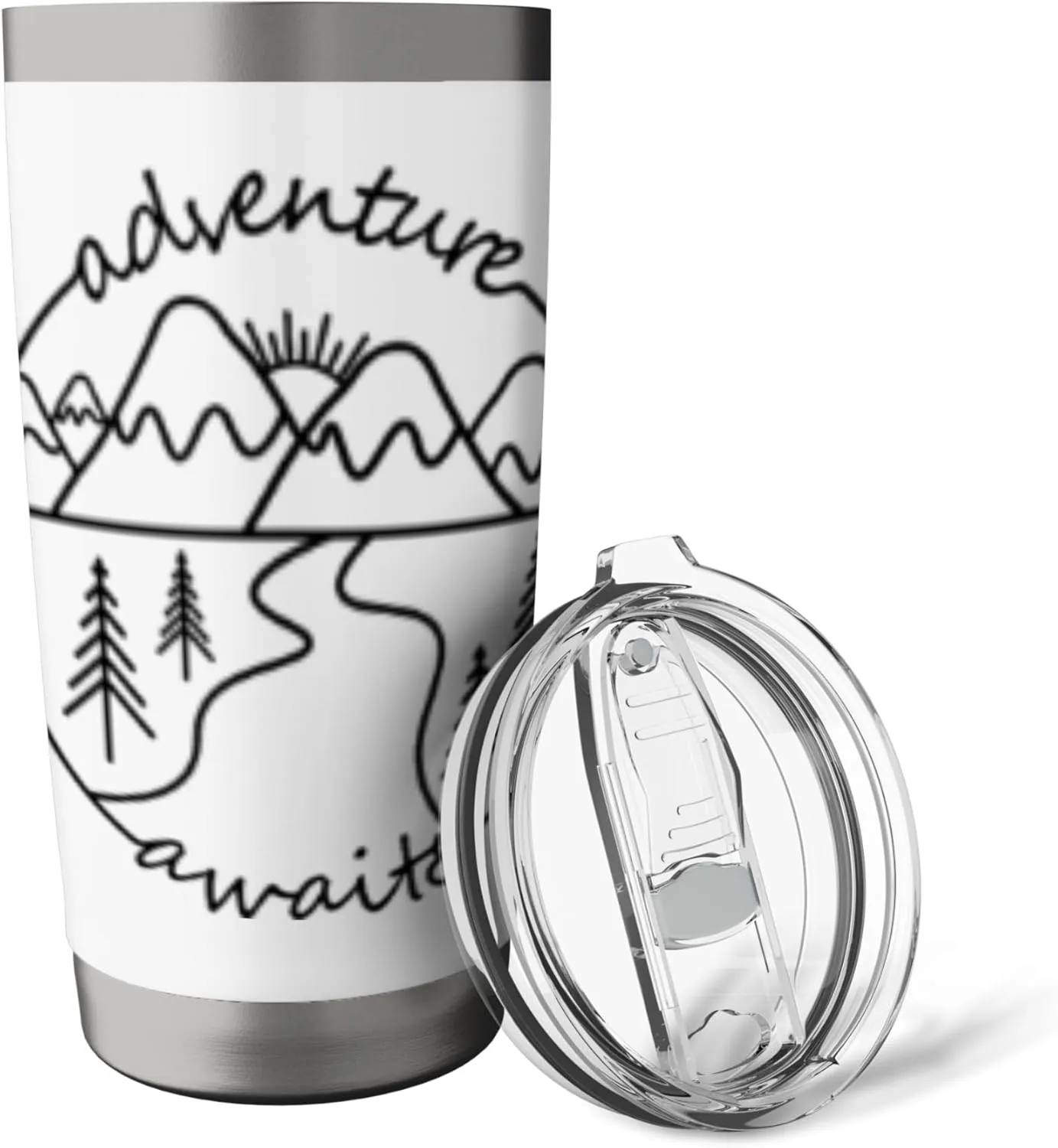 Adventure Awaits Wilderness | Mountain Nature Lovers Stainless Steel Insulated Tumbler