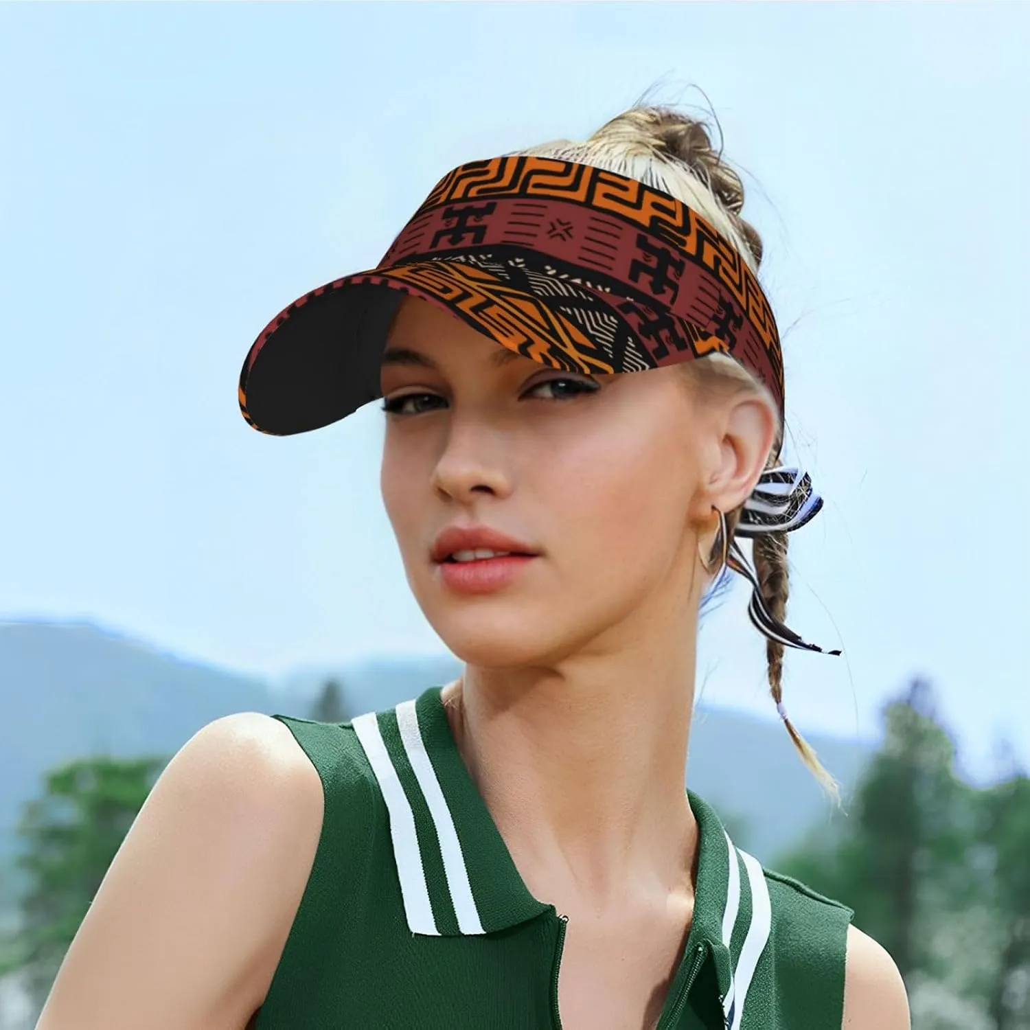 Africa Tribes Hat Men Women African Sun Visor Hat for Women Summer Packable Africa Hats