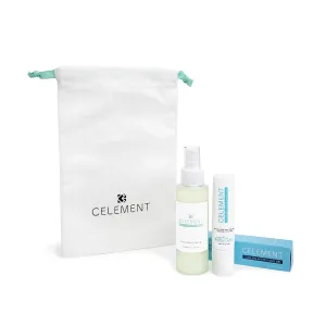 Aftershave Bundle - Cooling After Shave Gel (1 fl oz) and Bamboo B Water Essence (3.4 fl oz) to Hydrate and Promote Even Skin Tone after Shaving, Waxing