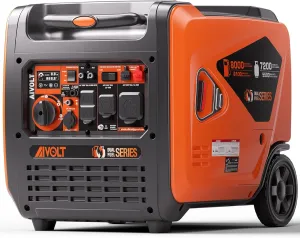 AIVOLT 8000W Dual Fuel Super Quiet Inverter Generator with Electric Start - Gas Propane Powered Portable Generator Upgraded Version for Home Backup, RV, Camping & Travel - 50 State Approved