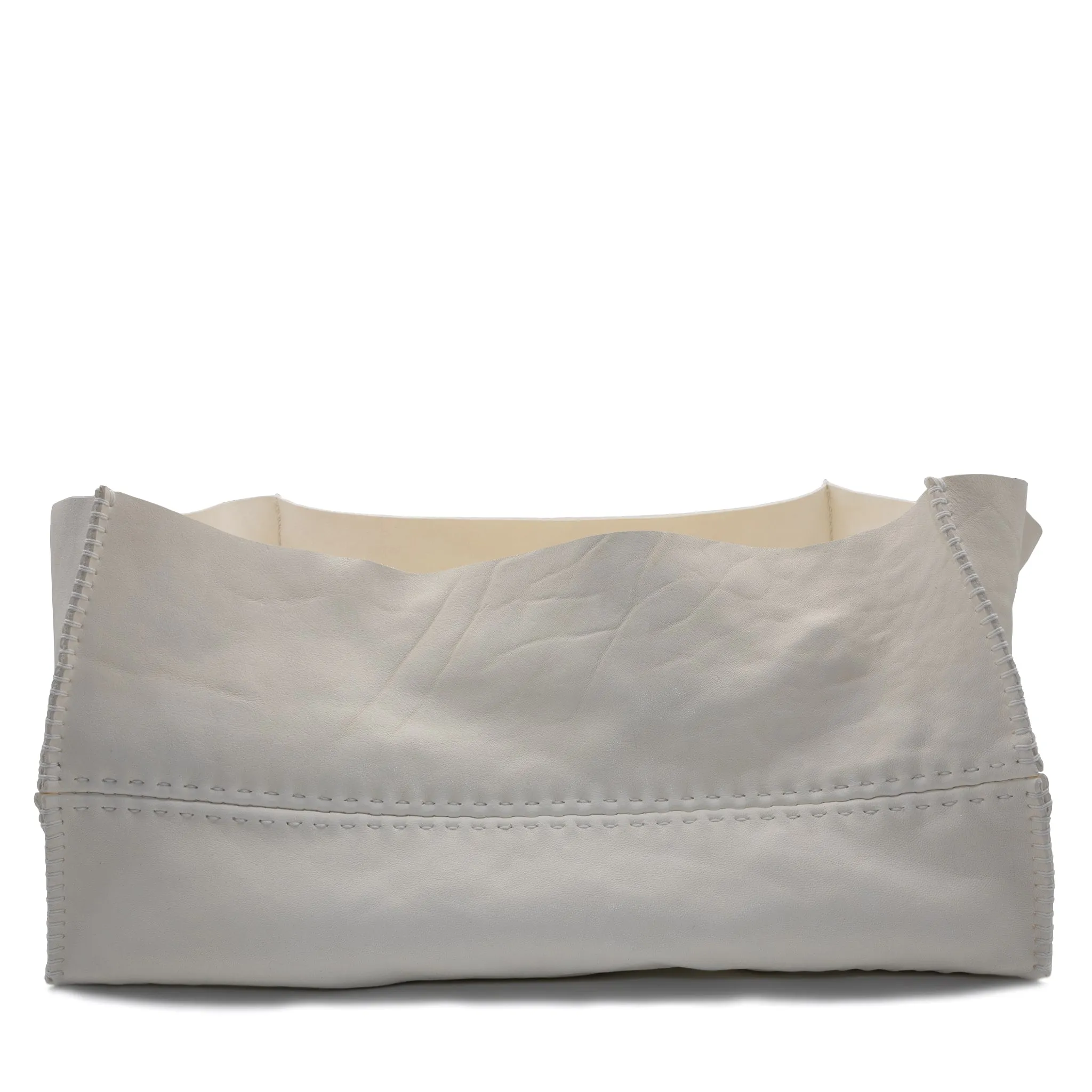 albino horse culatta leather storage box
