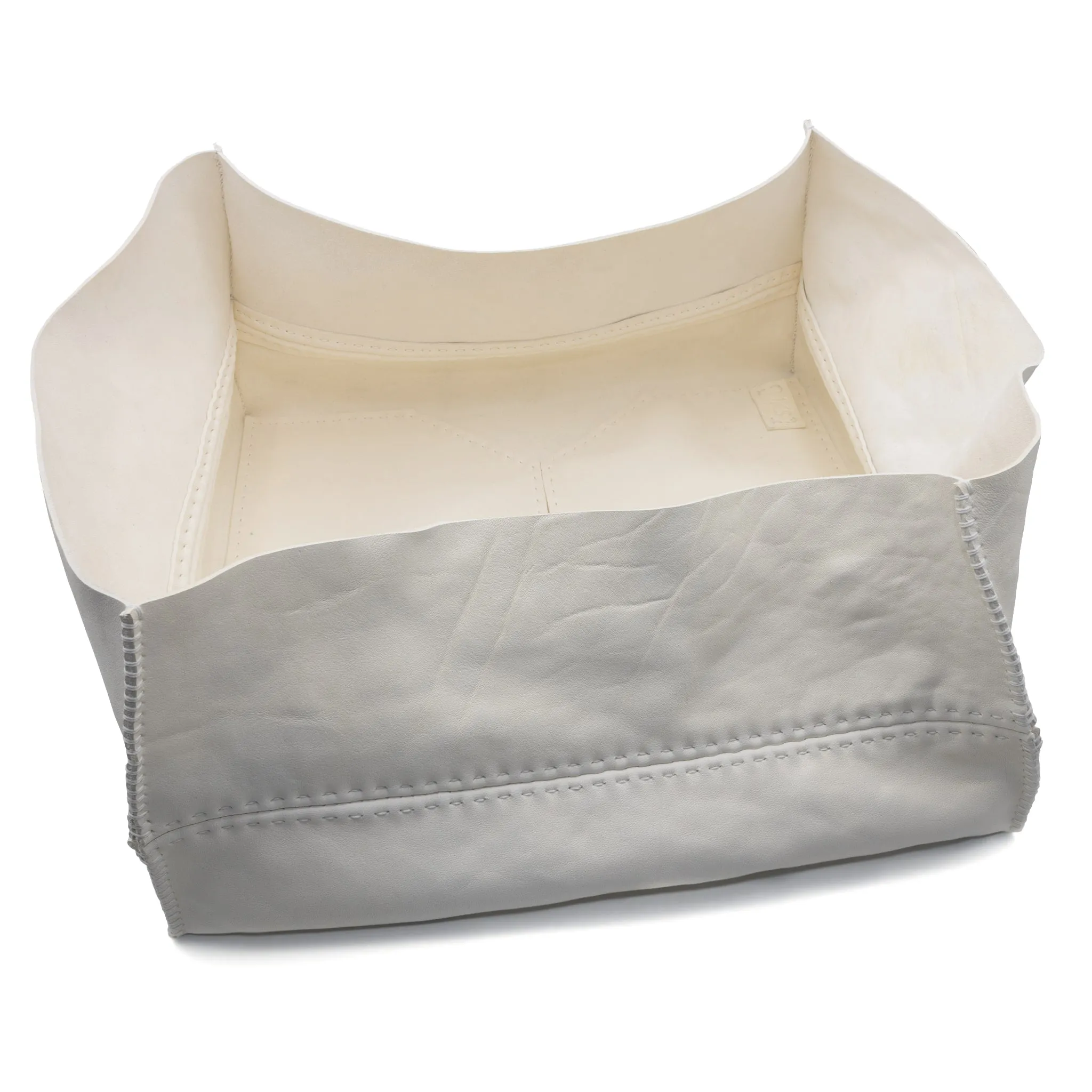 albino horse culatta leather storage box