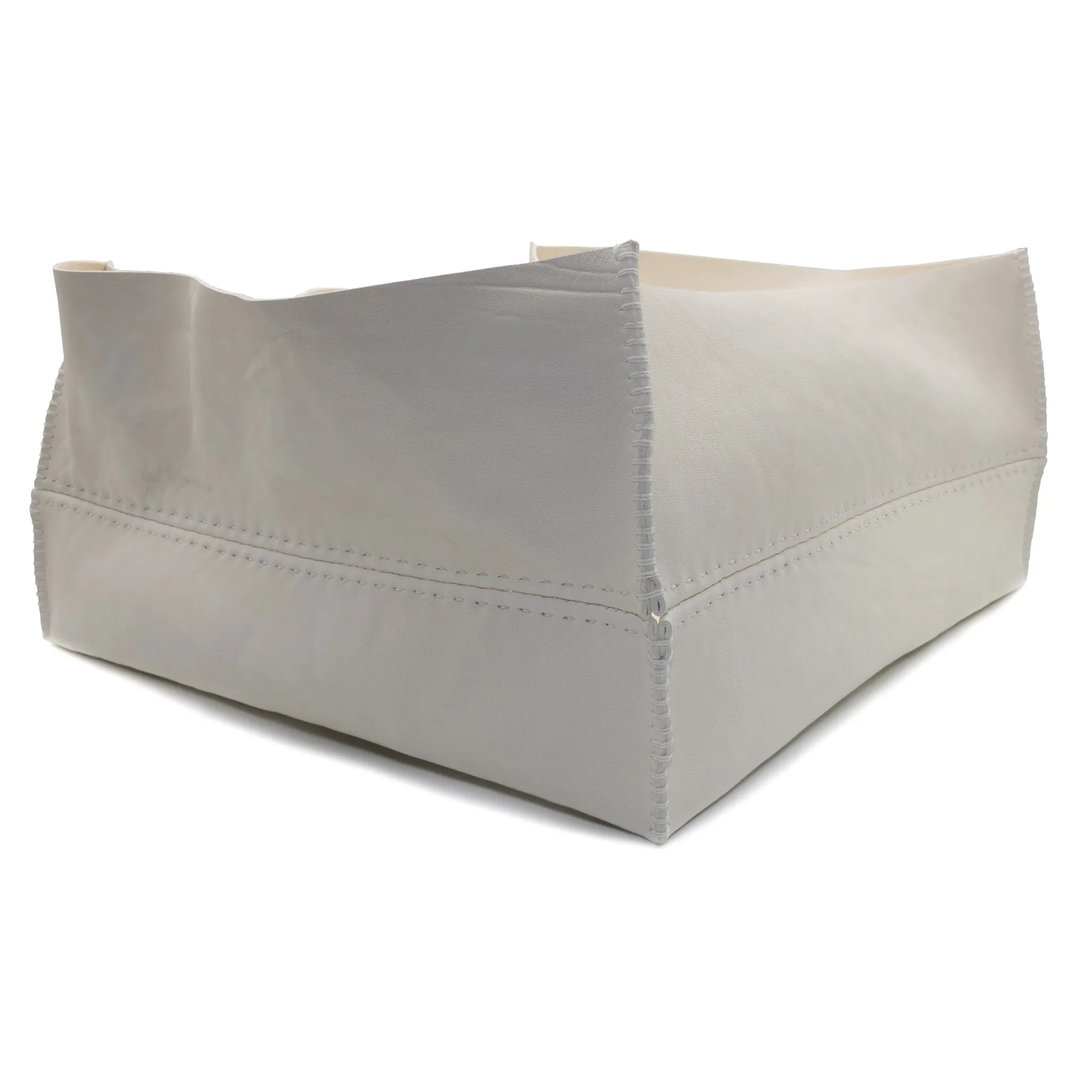 albino horse culatta leather storage box