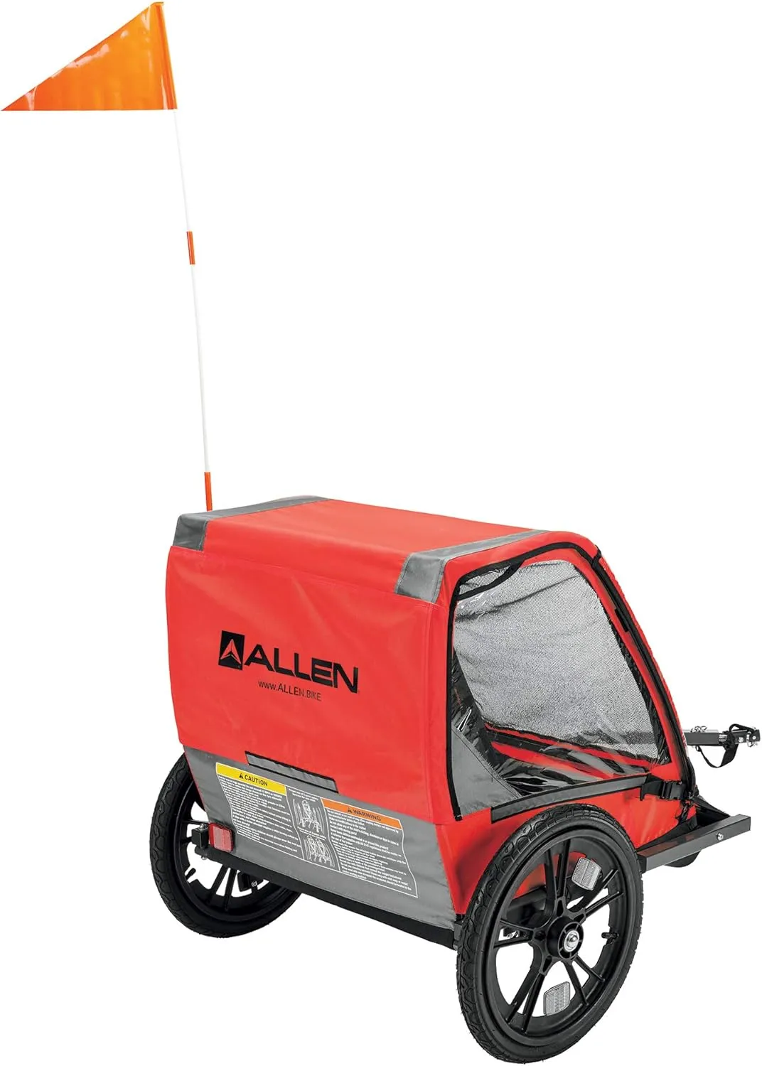 Allen Sports Hi-Viz 2-Child Bicycle Trailer, Model ET2