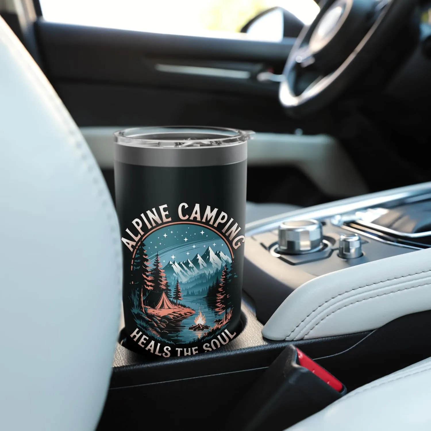 Alpine Camping Heals the Soul Alpine Camping Stainless Steel Insulated Tumbler