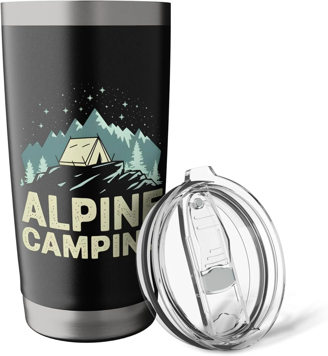 Alpine Camping Night Stars Camp Adventure Stainless Steel Insulated Tumbler